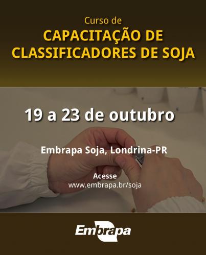  1º Curso de Capacitação de Classificadores de Soja - Embrapa Soja